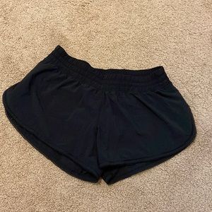 Lululemon black running shorts